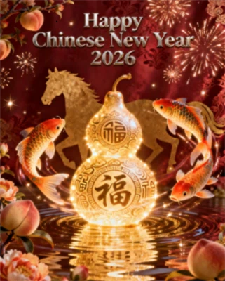 Avis de vacances du Nouvel An chinois